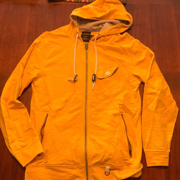 Yellow hooded sweatshirt, CPO Provisions - Picture 1 of 2